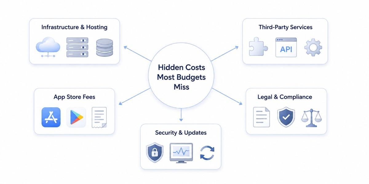 an image indicating the hidden cost for mobile app development cost 